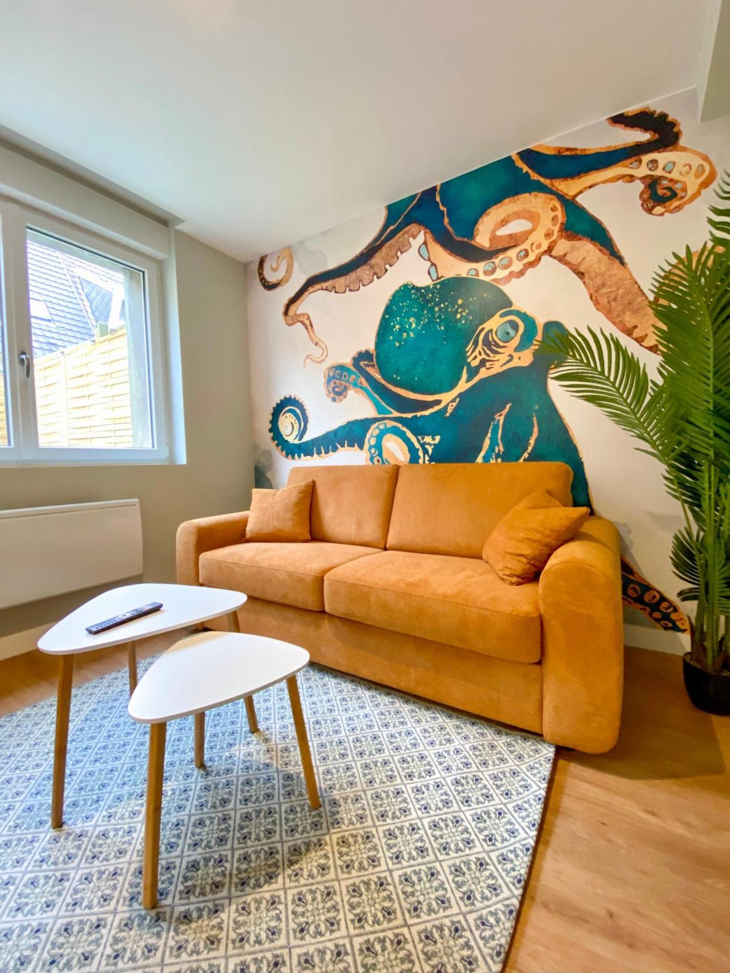 L'Octopus - Appartement 2 Adultes 2 Enfants Jardin, Proche Centre Et Plage Le Portel Exteriör bild